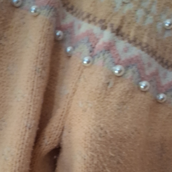 LoveShackFancy Crawley Pearl Peach Sweater M - Picture 4 of 9